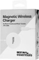 Alt View Zoom 14. Best Buy essentials™ - Magnetic 7.5W Wireless Charger for iPhone 12, 13, 14, and 15 MagSafe Compatible Devices - White.