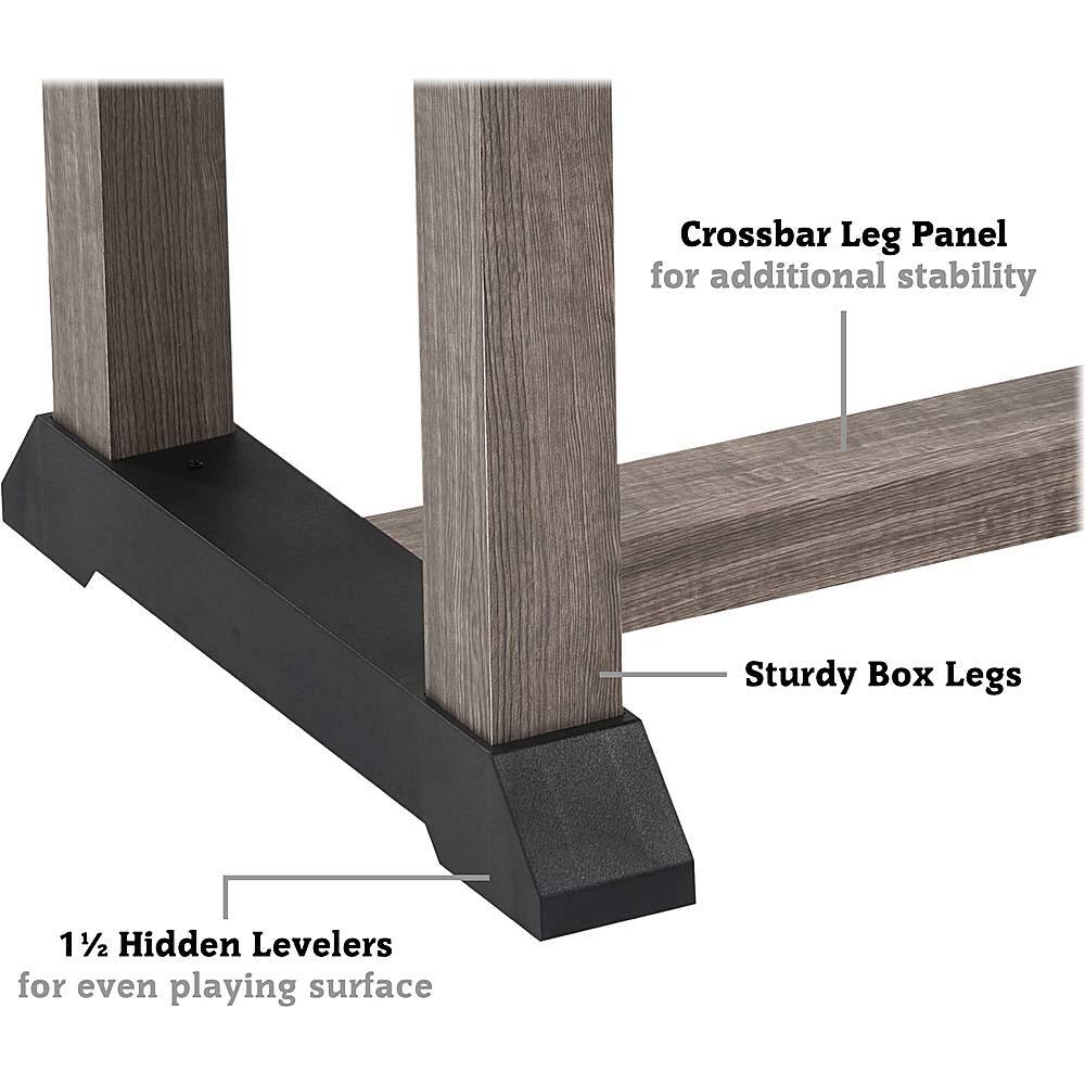 Alt View 15. Hall of Games - 48” Charleston Foosball Gaming Table Standard Size, Durable and Stylish with Tabletop Sports Soccer Balls, Family Game - Brown.