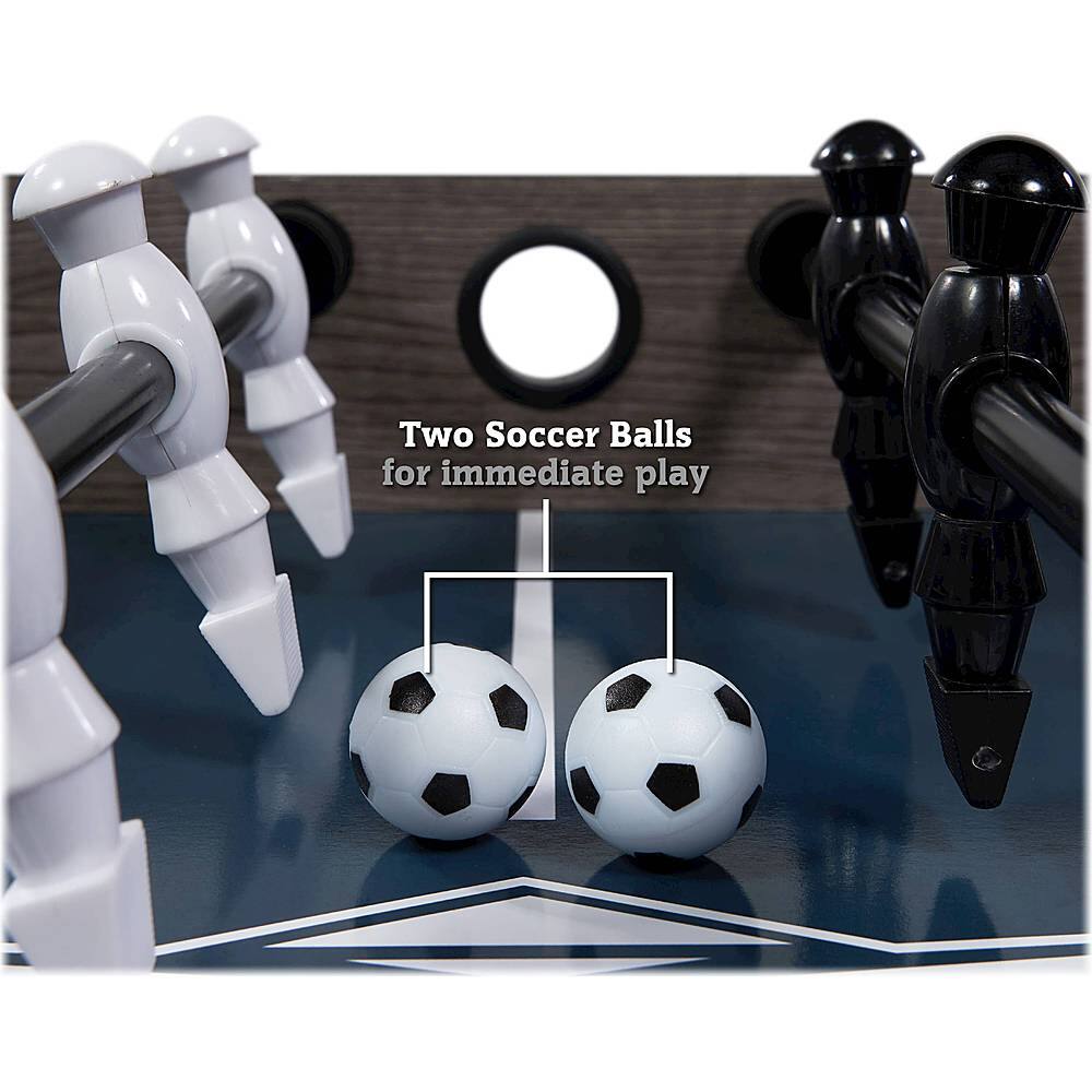 Alt View 17. Hall of Games - 48” Charleston Foosball Gaming Table Standard Size, Durable and Stylish with Tabletop Sports Soccer Balls, Family Game - Brown.