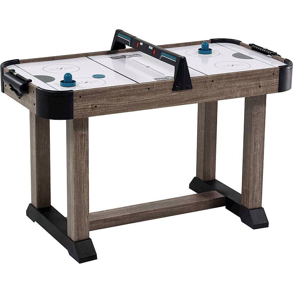 Angle. Hall of Games - 4' Charleston Air Powered Hockey Table With Pusher and Puck Set.