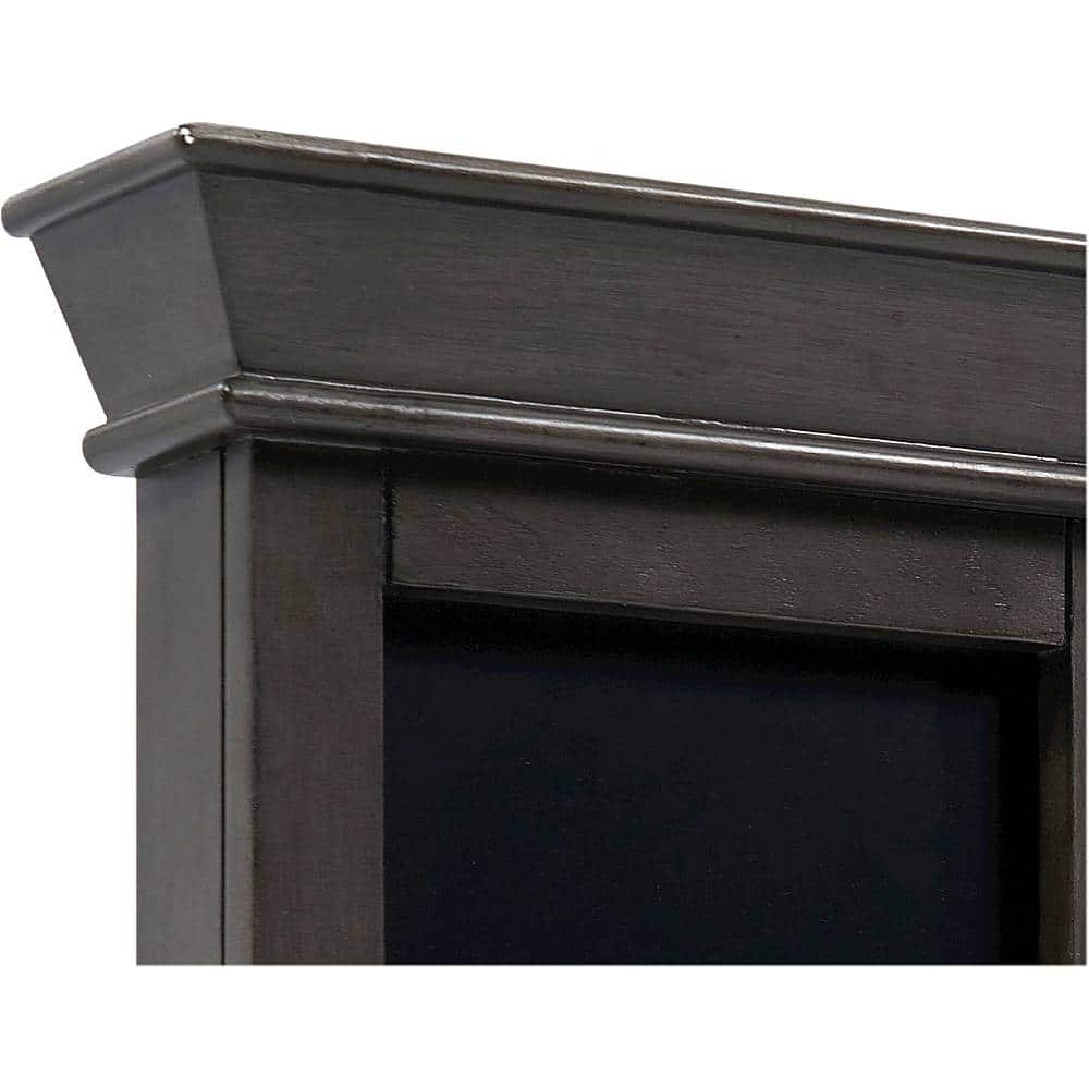 Alt View 12. Barrington - Palmer Wood Dartboard LED Display Cabinet With 18” Bristle Dartboard and Steel Tip Dart Set - Brown/Black.