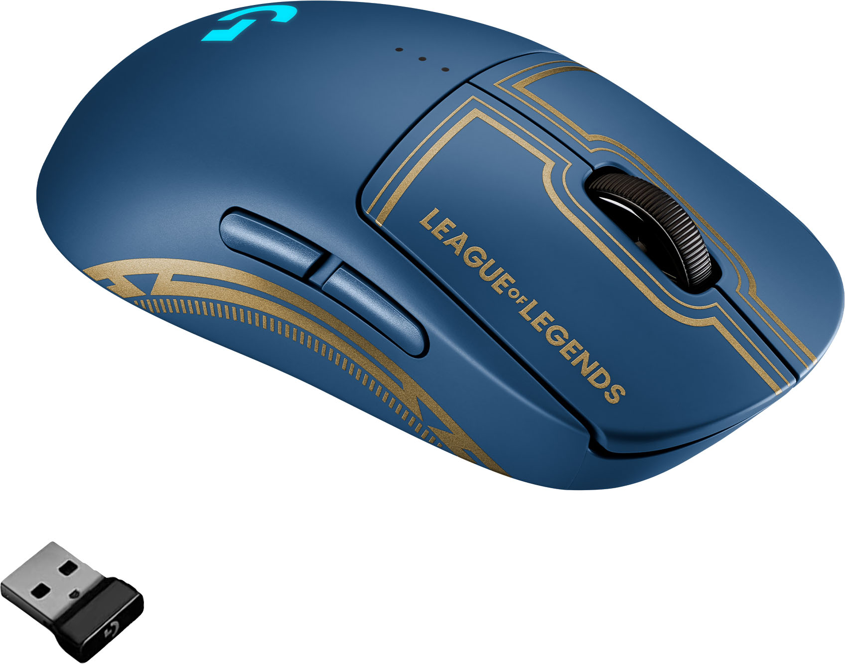 Logitech PRO Lightweight Wireless Optical Gaming Mouse with RGB League of Legends, Blue 910-006449 - Best Buy