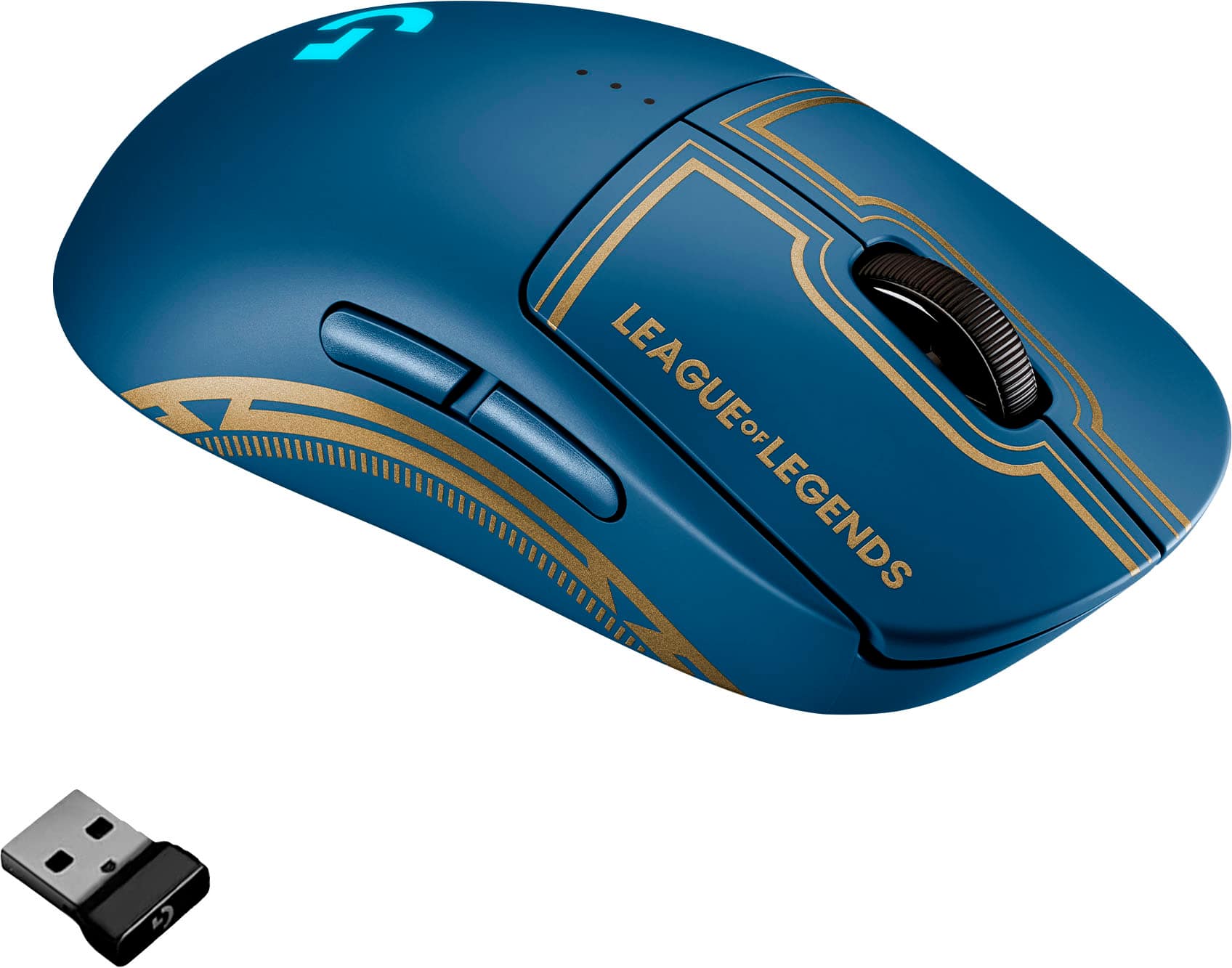 tsunamien leje snap Logitech G PRO Lightweight Wireless Optical Ambidextrous Gaming Mouse with  RGB Lighting League of Legends, Blue 910-006449 - Best Buy