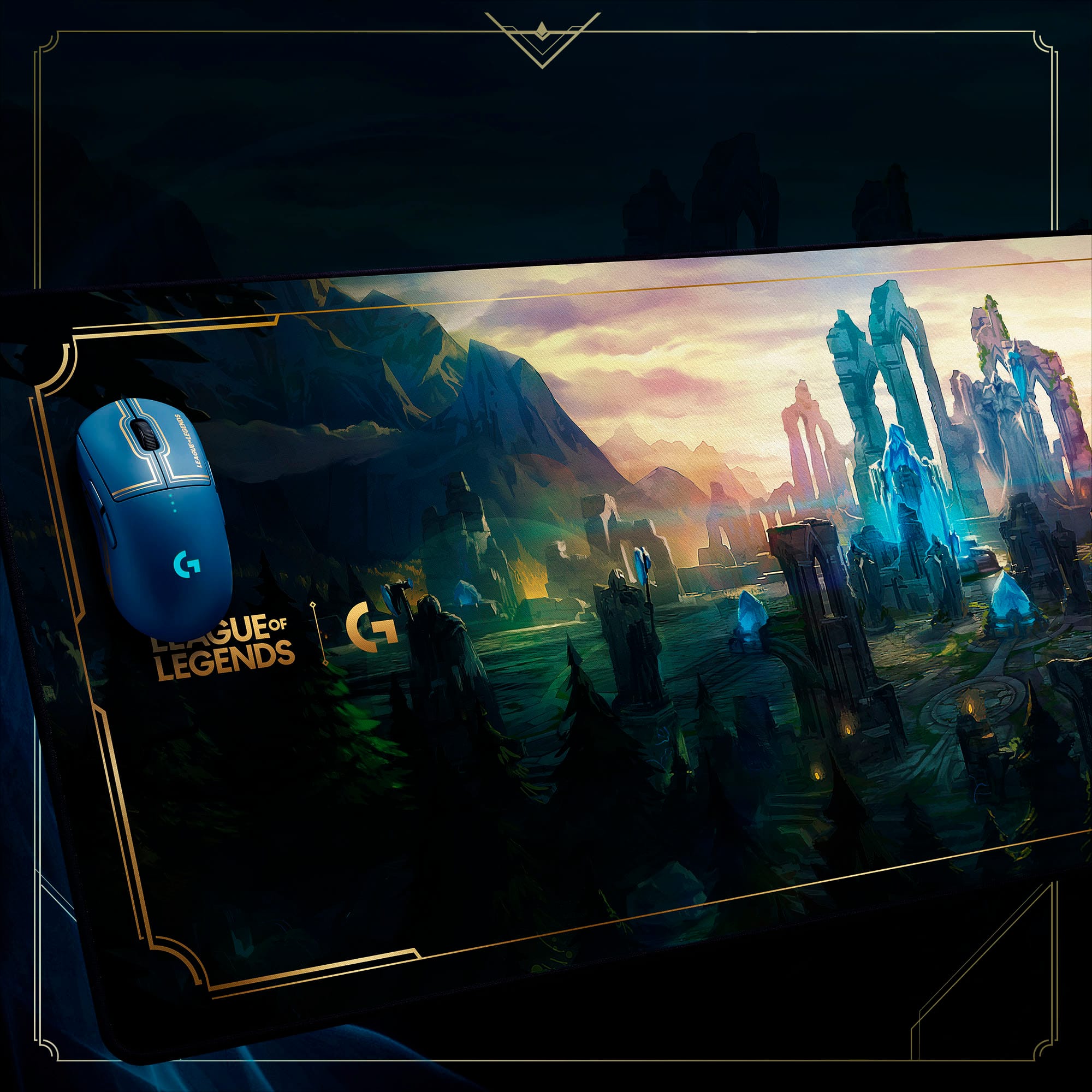 Best Buy: Logitech G840 Cloth Gaming Mouse Pad with Rubber Base (Extra  Large) League of Legends Edition, Multi 943-000543