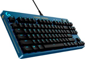 Logitech - G PRO TKL Wired Mechanical GX Brown Tactile Switch Gaming Keyboard with RGB Backlighting - League of Legends, Blue - Front_Zoom