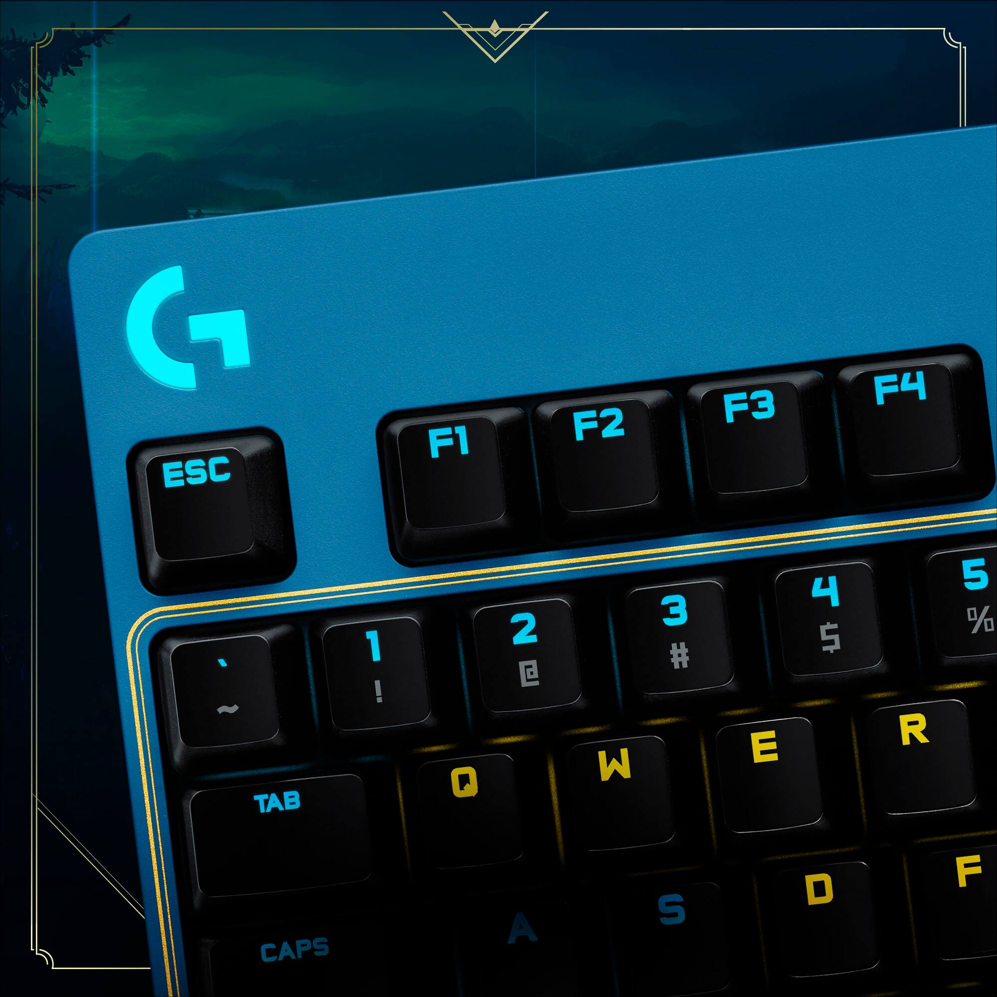 Logitech G PRO TKL Wired Mechanical GX Blue Clicky Switch Gaming