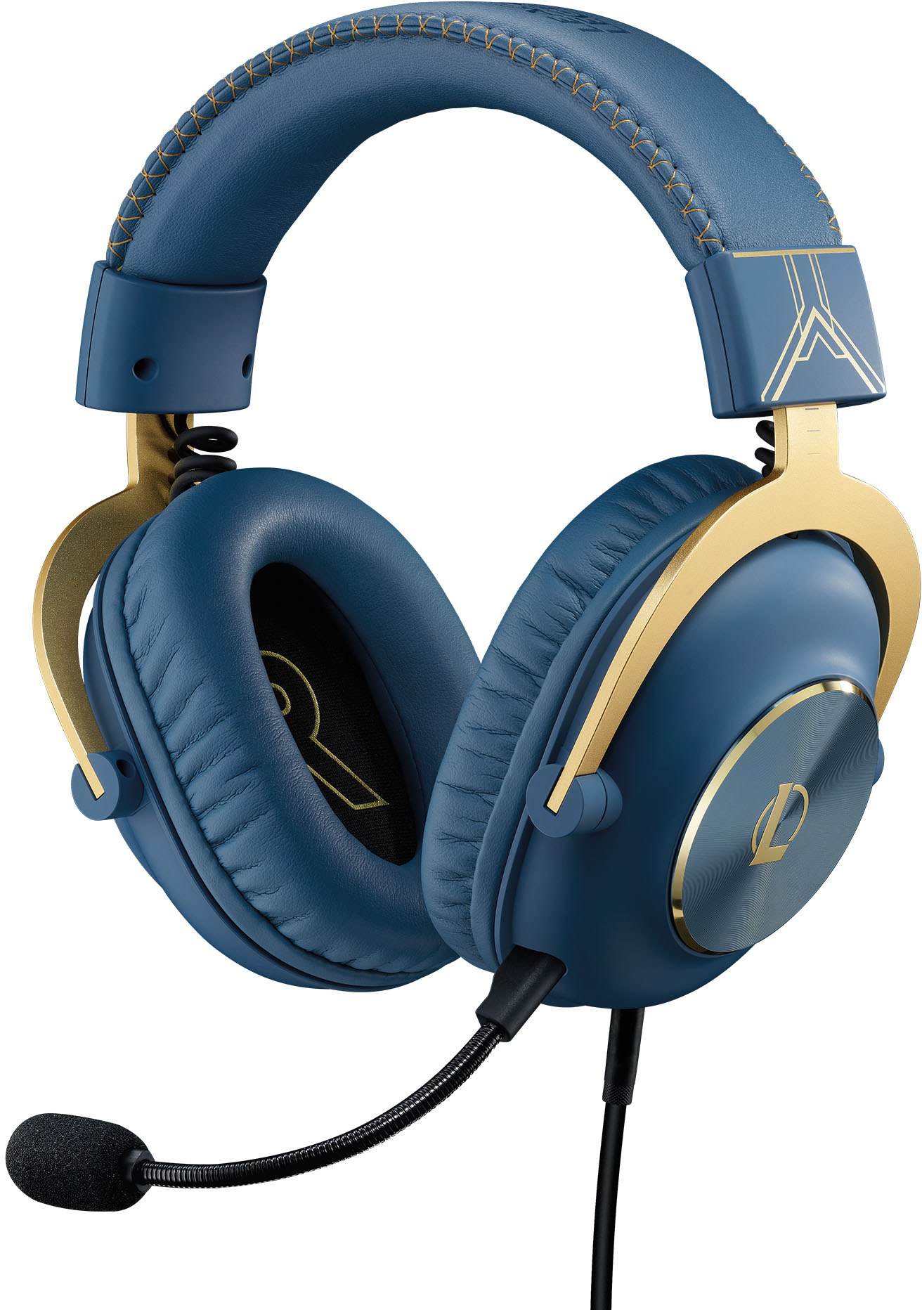Onderling verbinden Onderscheid Vermindering Logitech G PRO X Wired 7.1 Surround Sound Over-the-Ear Gaming Headset for  Windows League of Legends Edition, Blue 981-001105 - Best Buy