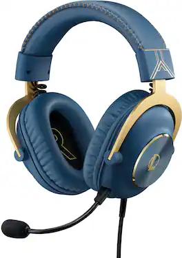 Logitech - G PRO X Wired 7.1 Surround Sound Over-the-Ear Gaming Headset for Windows - League of Legends Edition, Blue
