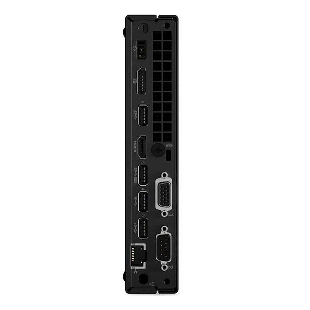 Angle. Lenovo - ThinkCentre M70q Gen 2 - Intel Core i7-11700T - 16GB Memory - Integrated Intel UHD Graphics 750 - 256GB SSD Storage - Black.