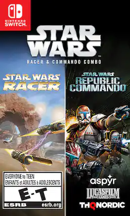 Front. THQ Nordic Games - Star Wars Racer and Commando Combo. - T (Teen 13+)