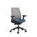 Angle. Steelcase - Series 2 3D Airback Chair with Black Frame - Cobalt/Nickel.