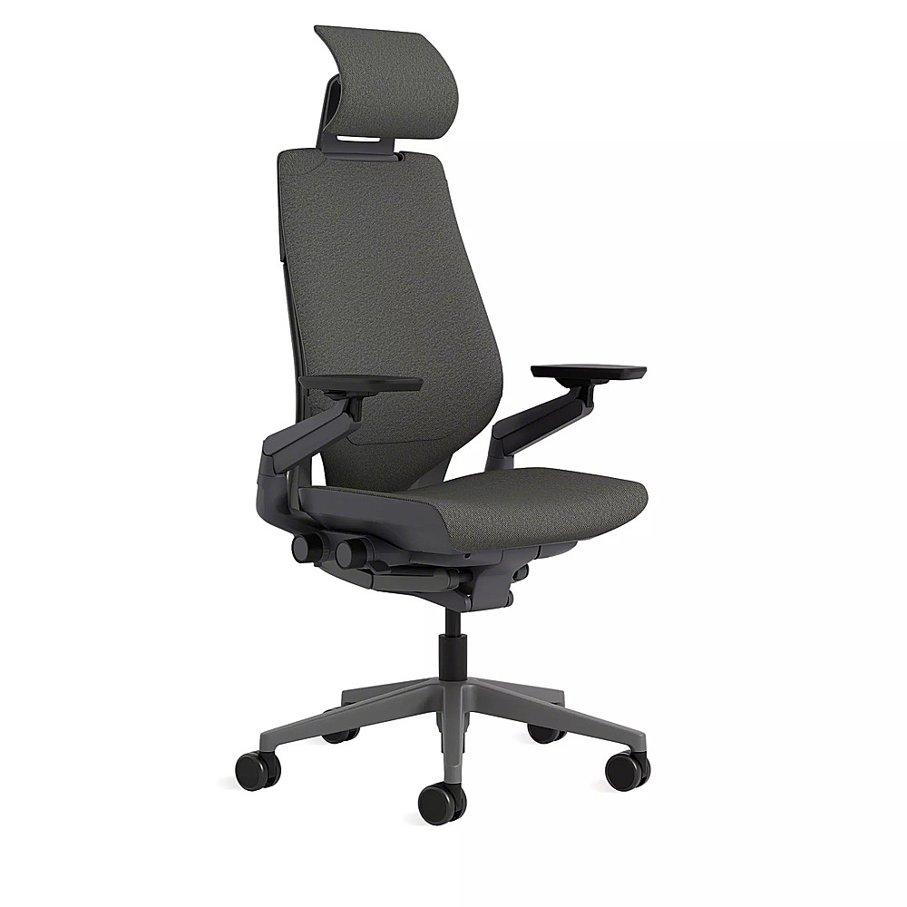 Angle View: Steelcase - Gesture Wrapped Back Office Chair with Headrest - Night Owl
