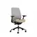 Angle. Steelcase - Series 2 3D Airback Chair with Black Frame - Oatmeal/Nickel.