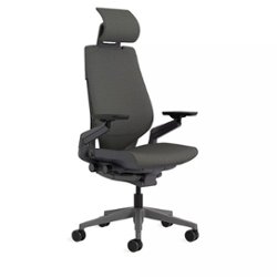 Steelcase - Gesture Wrapped Back Office Chair with Headrest - Night Owl - Angle_Zoom