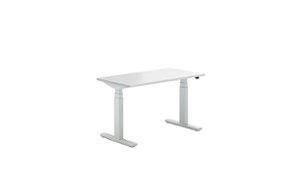 Steelcase - Migration SE Adjustable Height Standing Desk - Arctic White - Angle_Zoom