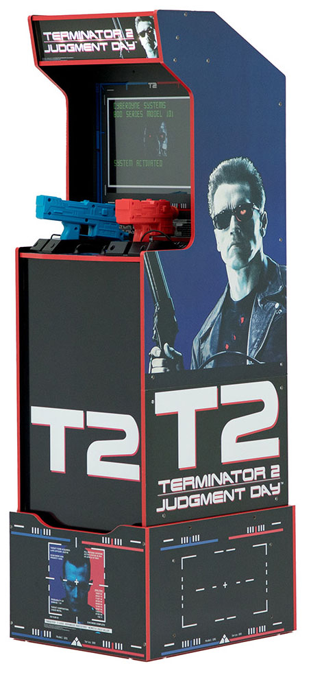 Arcade1UP Terminator 2 Judgment Day Arcade with Riser and Lit Marquee