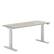 Angle. Steelcase - Migration SE Adjustable Height Standing Desk - Clay Noce.