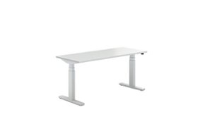 Steelcase - Migration SE Adjustable Height Standing Desk - Arctic White - Angle_Zoom