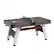 Left. Hall of Games - 66 inch Air Powered Hockey Table and Tennis Top - Wood Grain/Red.