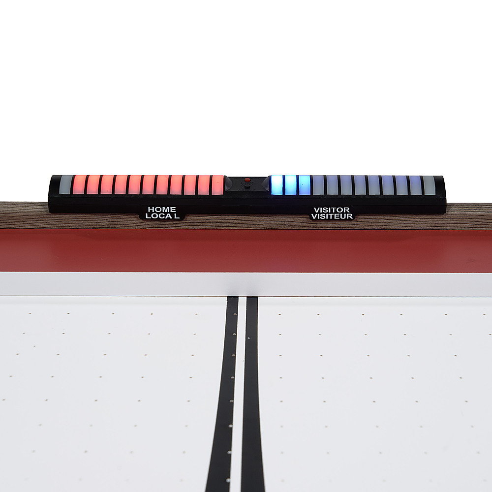 Alt View 13. Hall of Games - 66 inch Air Powered Hockey Table and Tennis Top - Wood Grain/Red.