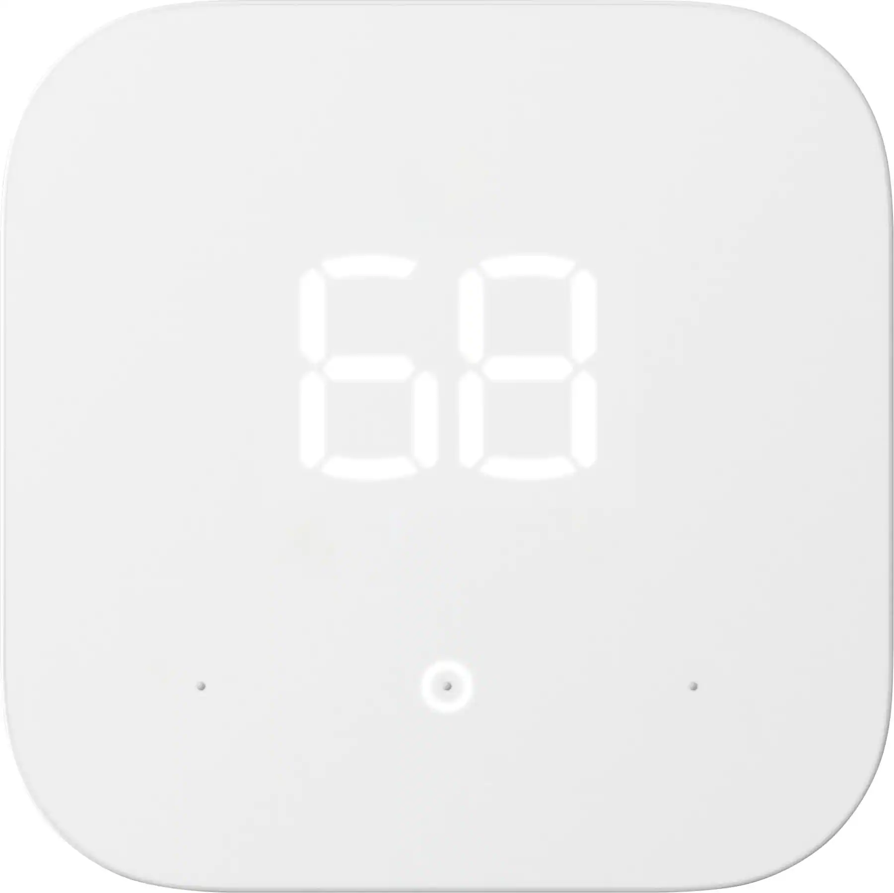 Amazon - Smart Programmable Thermostat with Alexa, C-Wire Required - White