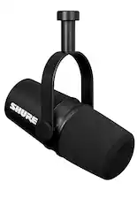 Front. Shure - Shure MV7X XLR Podcast Mic-Pro Quality Dynamic - Black.
