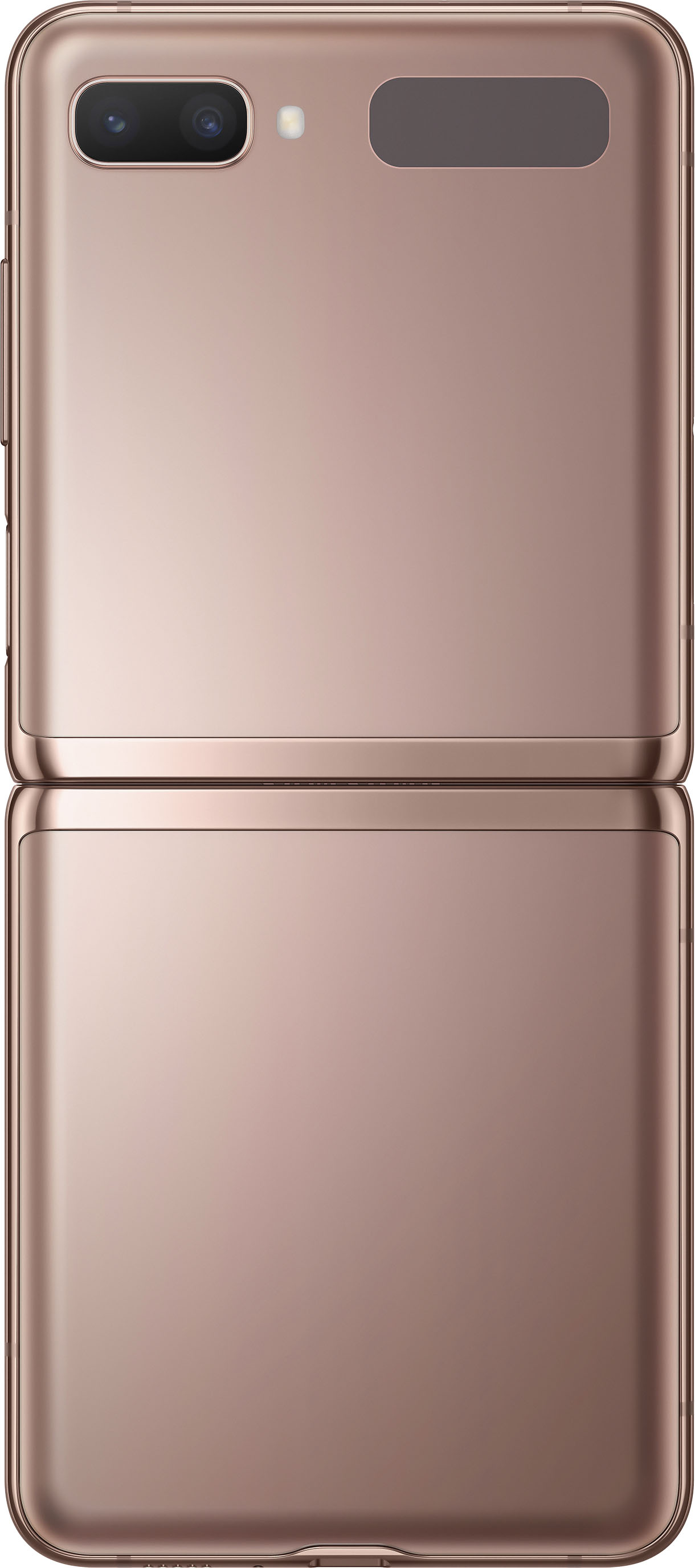 Back View: SaharaCase - Hard Shell Silicone Case for Samsung Galaxy Z Flip3 5G - Rose Gold