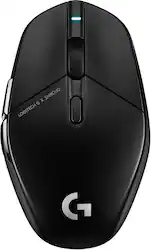 Logitech - G303 Shroud Edition Lightweight Wireless Optical Gaming Mouse with 25K HERO sensor - Wireless - Black - Front_Zoom