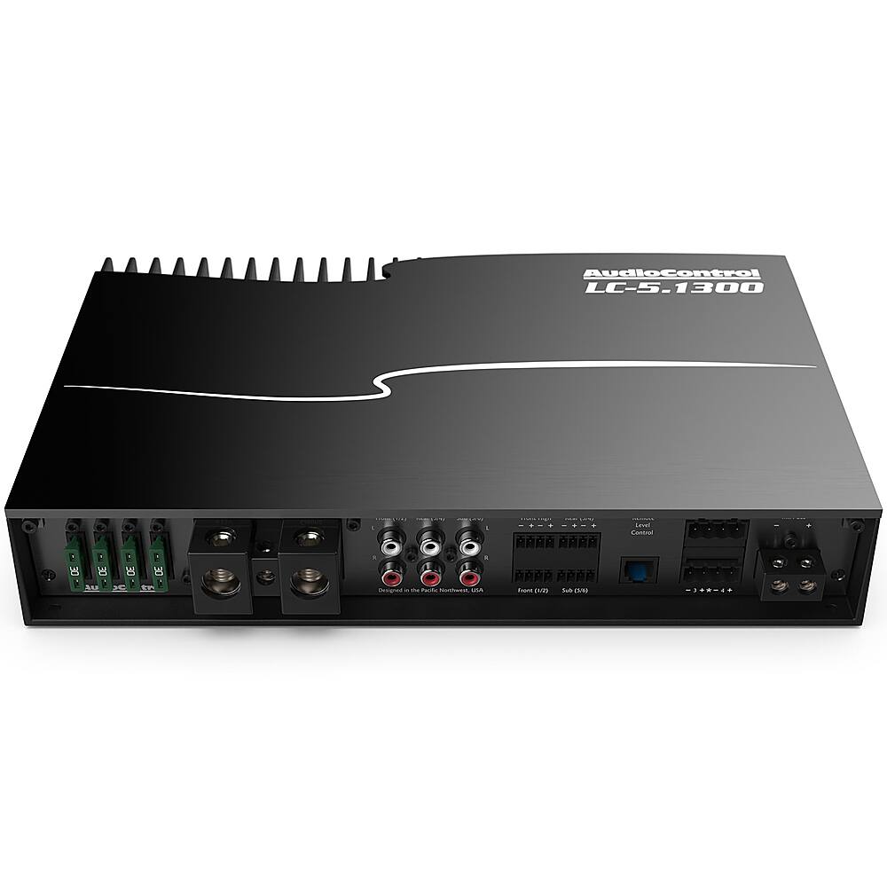 Alt View 11. AudioControl - 1300W 5-Channel Class D Amplifier with AccuBASS - Black.