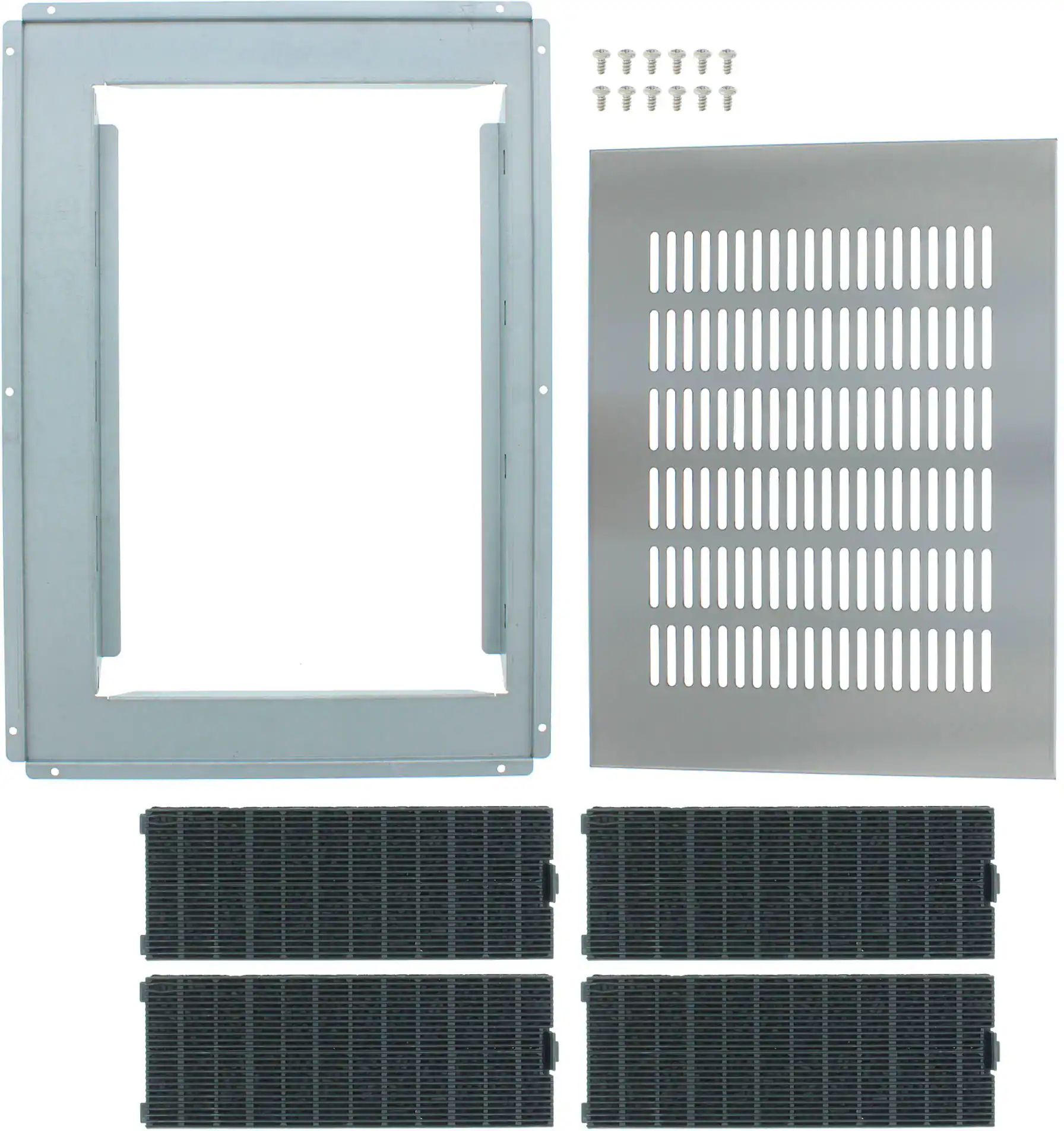 Front. Zephyr - Recirculating Kit for DAP Range Hood - Black.