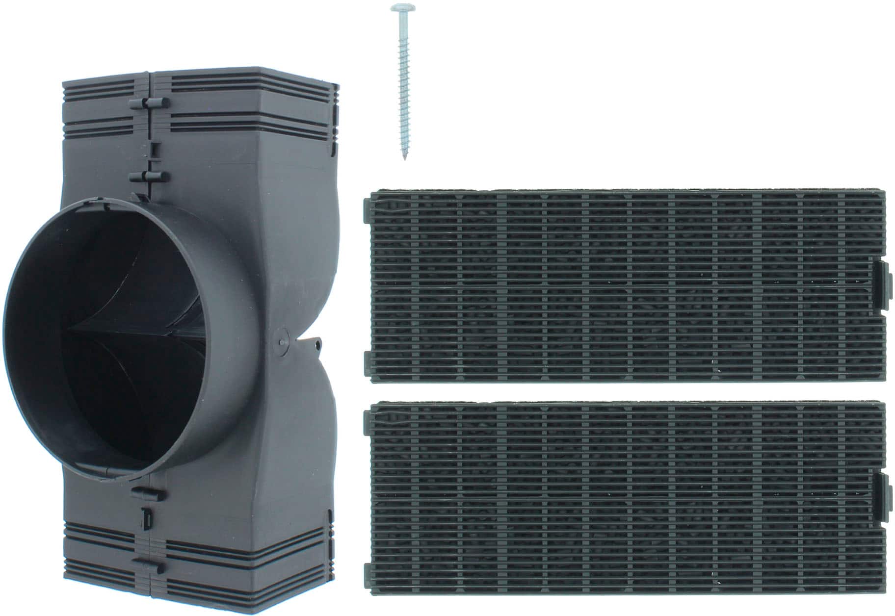 Front. Zephyr - Recirculating Kit for DLA and DVS Range Hood - Black.