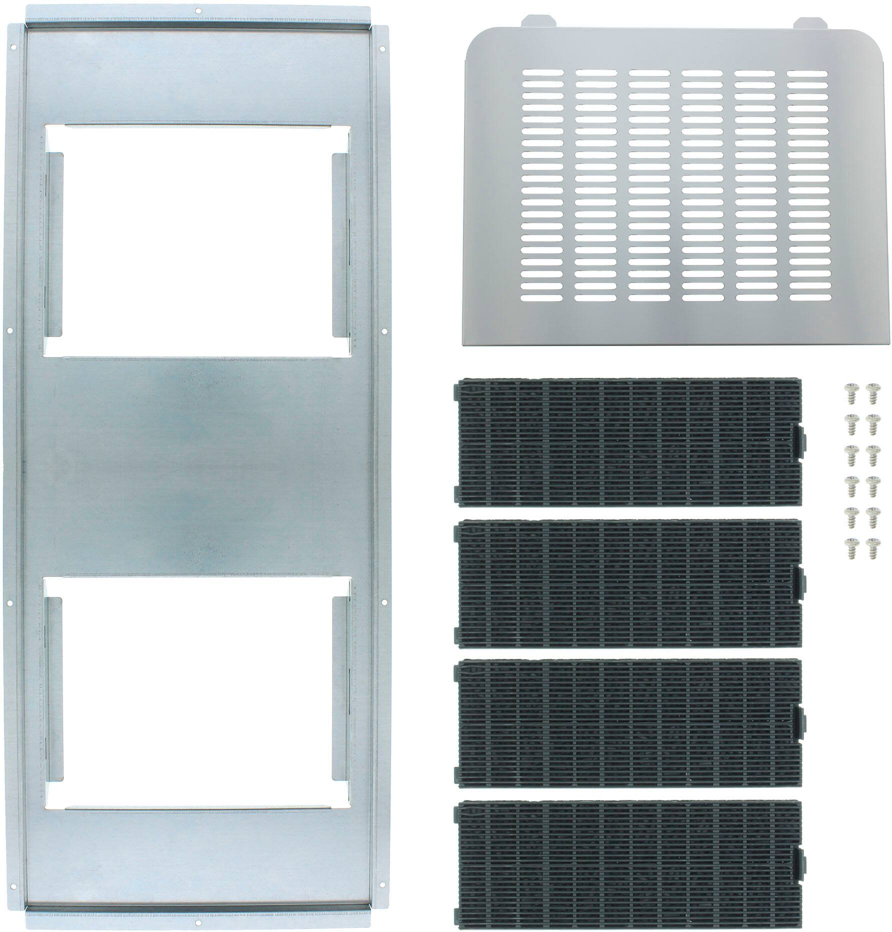 Front. Zephyr - Recirculating Kit for DME Range Hood - Black.