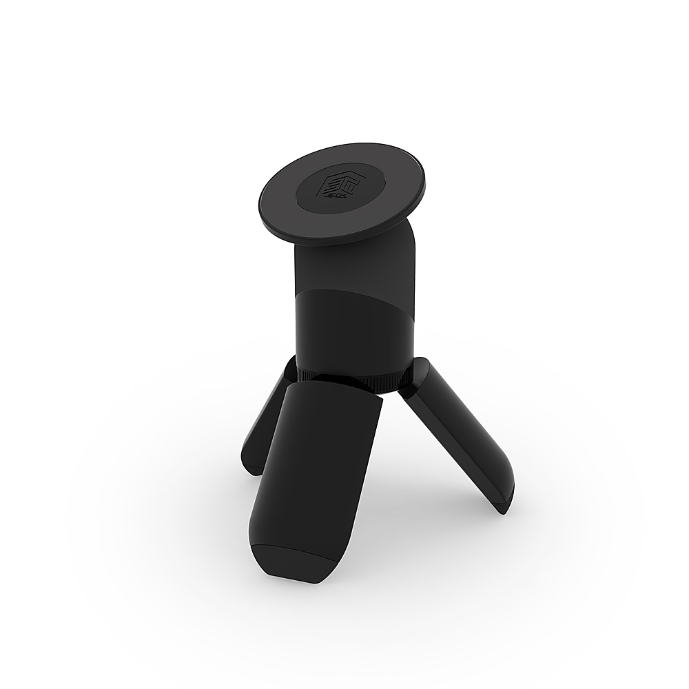 Left View: STM - MagPod Tripod for iPhone with MagSafe Compatibility - Black