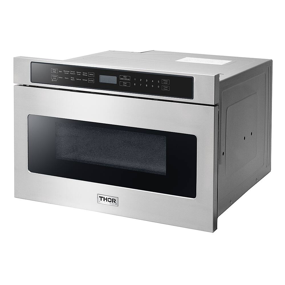 Alt View 12. Thor Kitchen - 1.2 cu.ft. Built-in Microwave Drawer - Stainless Steel.