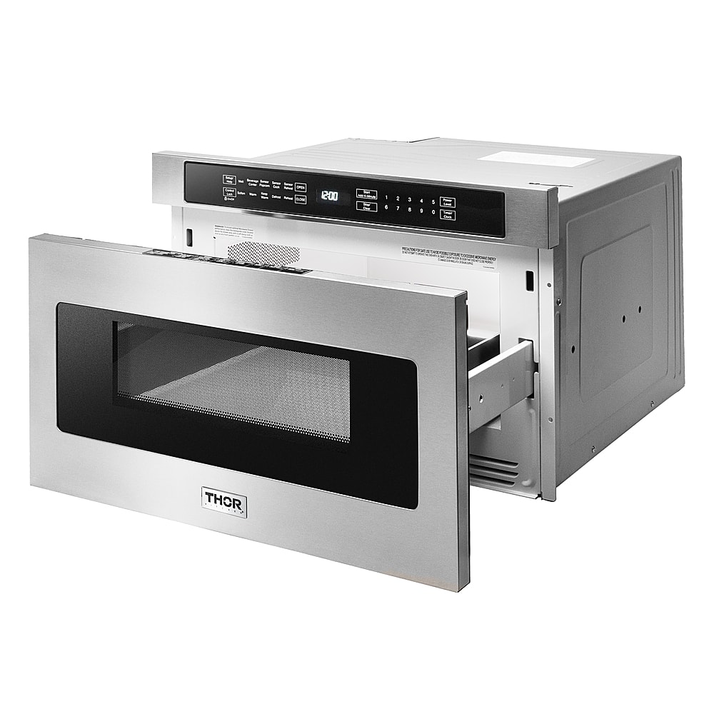 Alt View 13. Thor Kitchen - 1.2 cu.ft. Built-in Microwave Drawer - Stainless Steel.