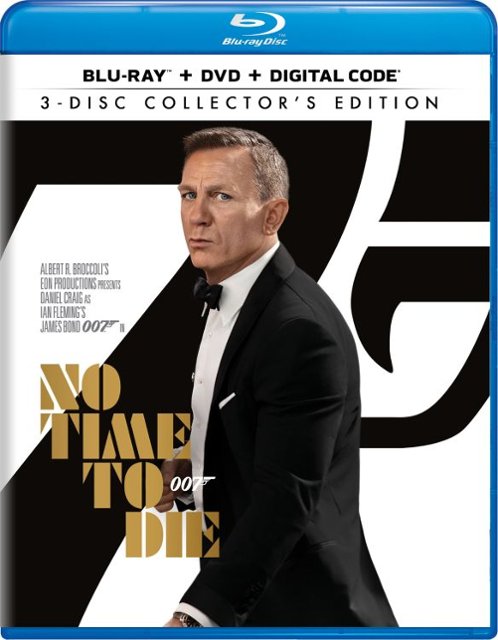 Front Standard. No Time to Die [Includes Digital Copy] [Blu-ray/DVD] [2021].