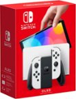 Nintendo - Geek Squad Certified Refurbished Switch – OLED Model w/ White Joy-Con - White