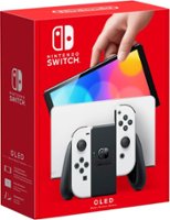 Nintendo - Geek Squad Certified Refurbished Switch – OLED Model w/ White Joy-Con - White - Front_Zoom