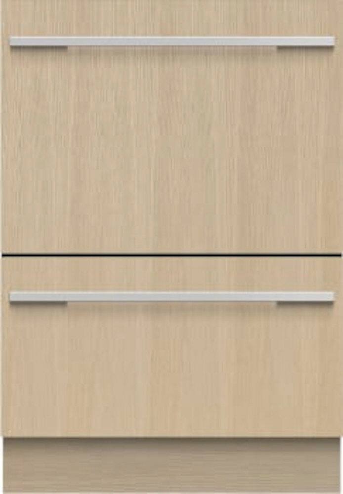 Fisher & Paykel - 24" Top Control Built-in Stainless Steel Tub Dishwasher with Integrated Double DishDrawer 44dBA - Custom Panel Ready