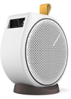 BenQ - GV30 Smart Portable Ceiling Projector, Extra Bass Bluetooth Speaker, Android TV - White - Front_Zoom