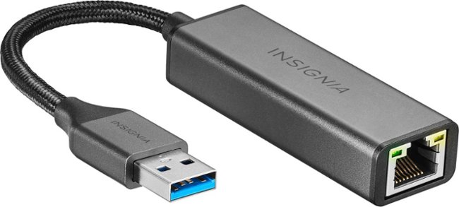 Insignia™ - USB to Ethernet Adapter - Black_1