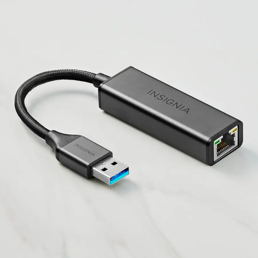 Alt View 15. Insignia™ - USB to Ethernet Adapter - Black.