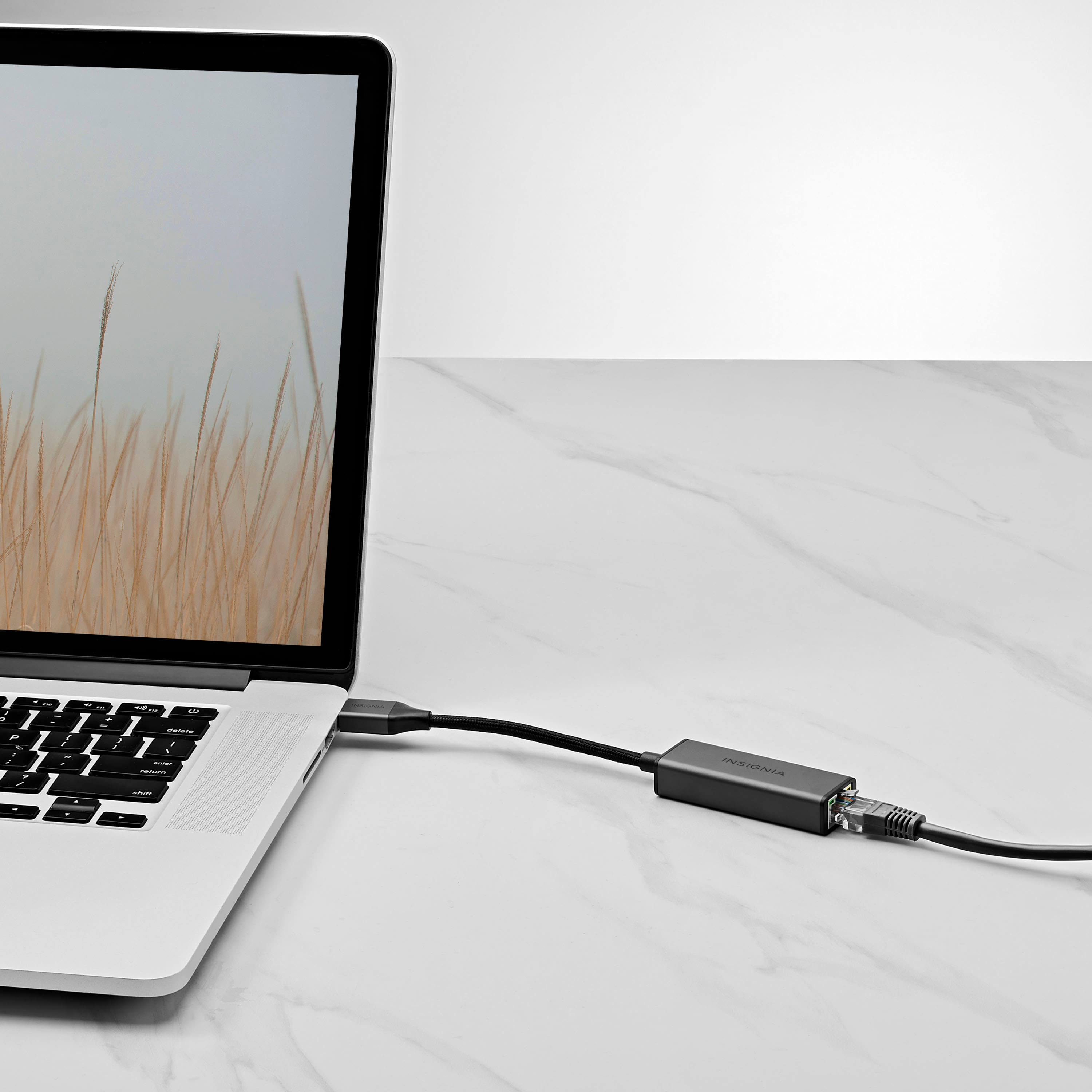 Alt View 14. Insignia™ - USB to Ethernet Adapter - Black.