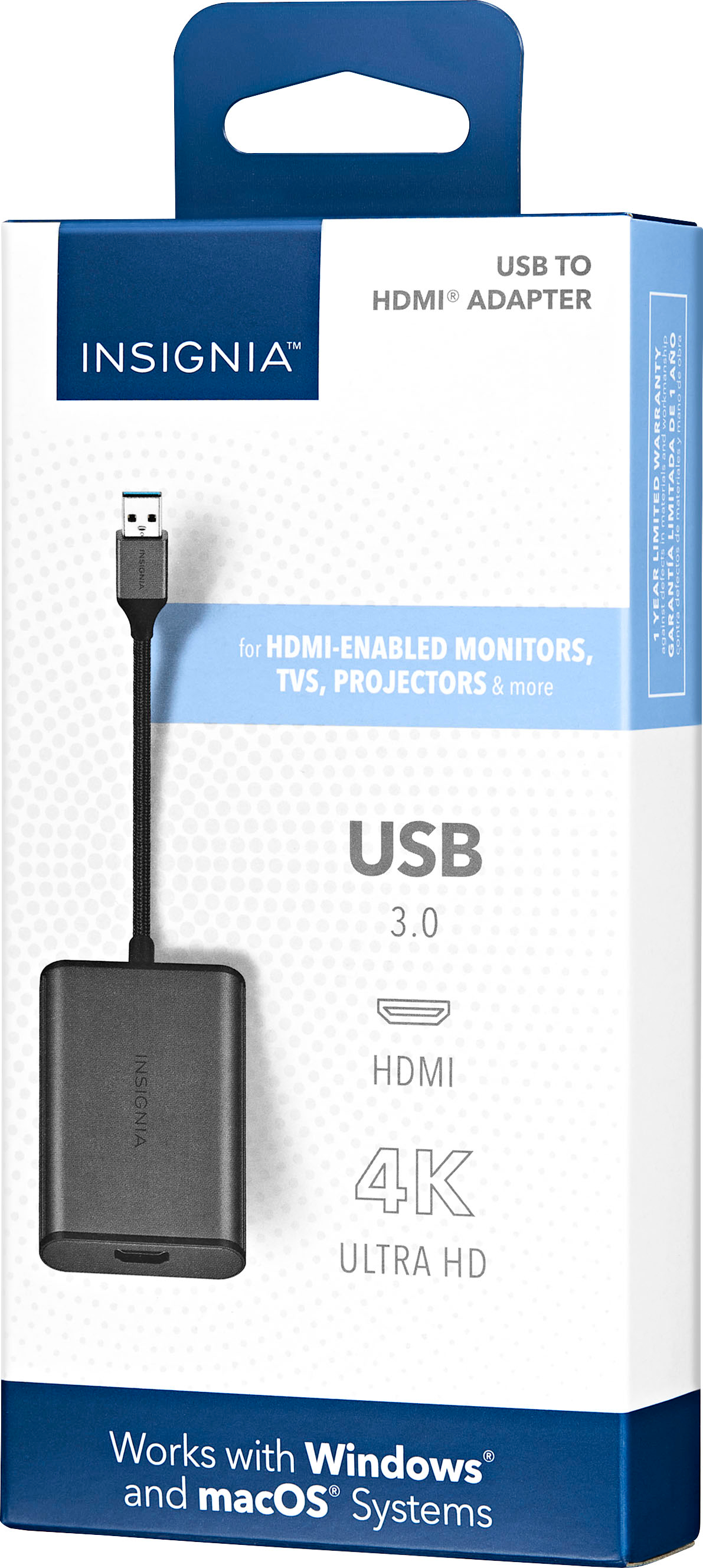 Insignia - USB to HDMI Adapter - Black