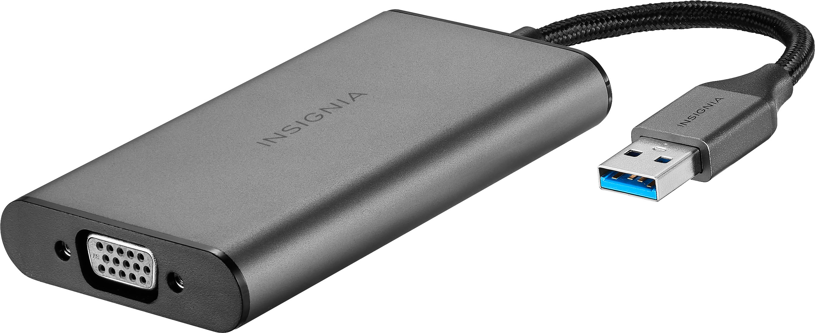 Insignia - USB to VGA Adapter - Black