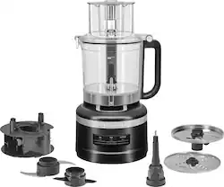 KitchenAid - 13-Cup Food Processor with Work Bowl - Black Matte - Front_Zoom