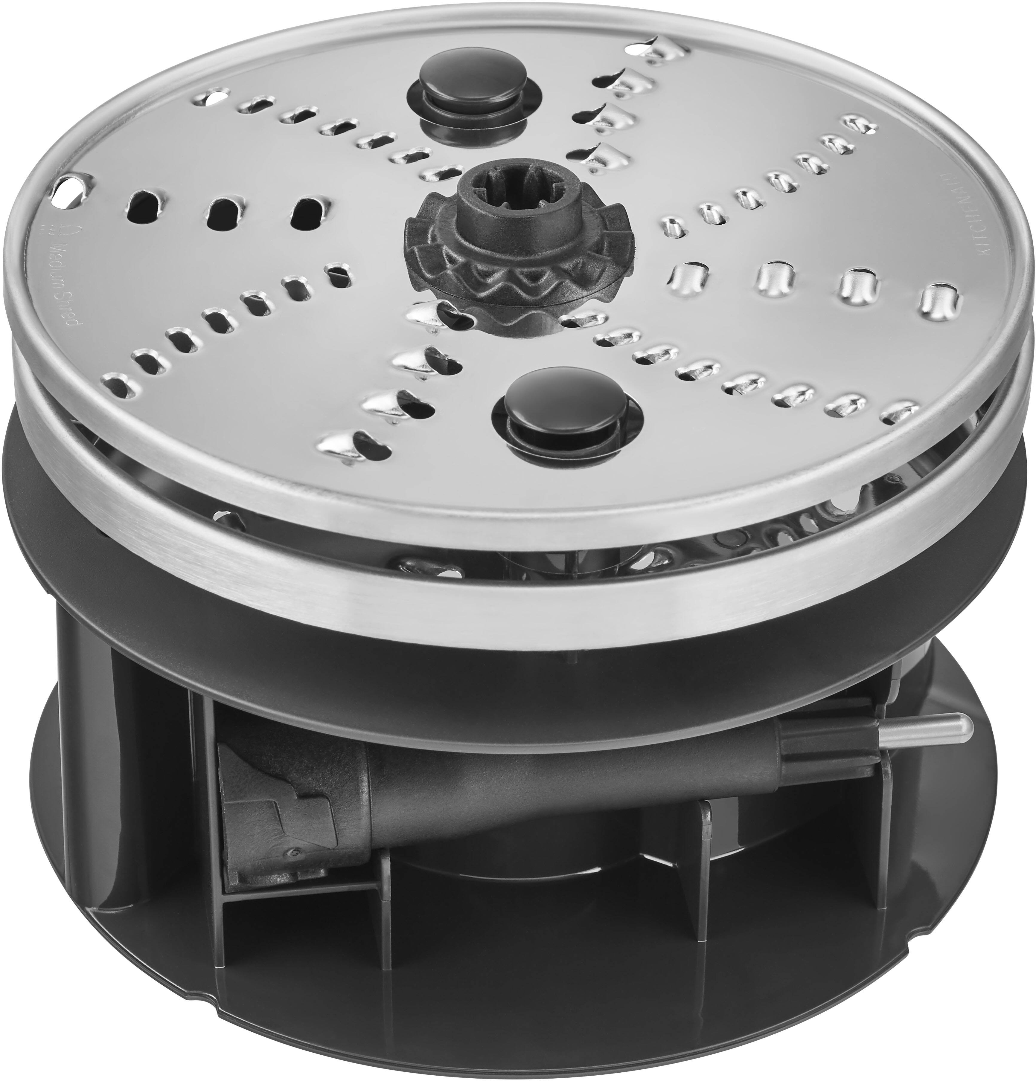 Left. KitchenAid - 13-Cup Food Processor with Work Bowl in Black Matte - Black Matte.