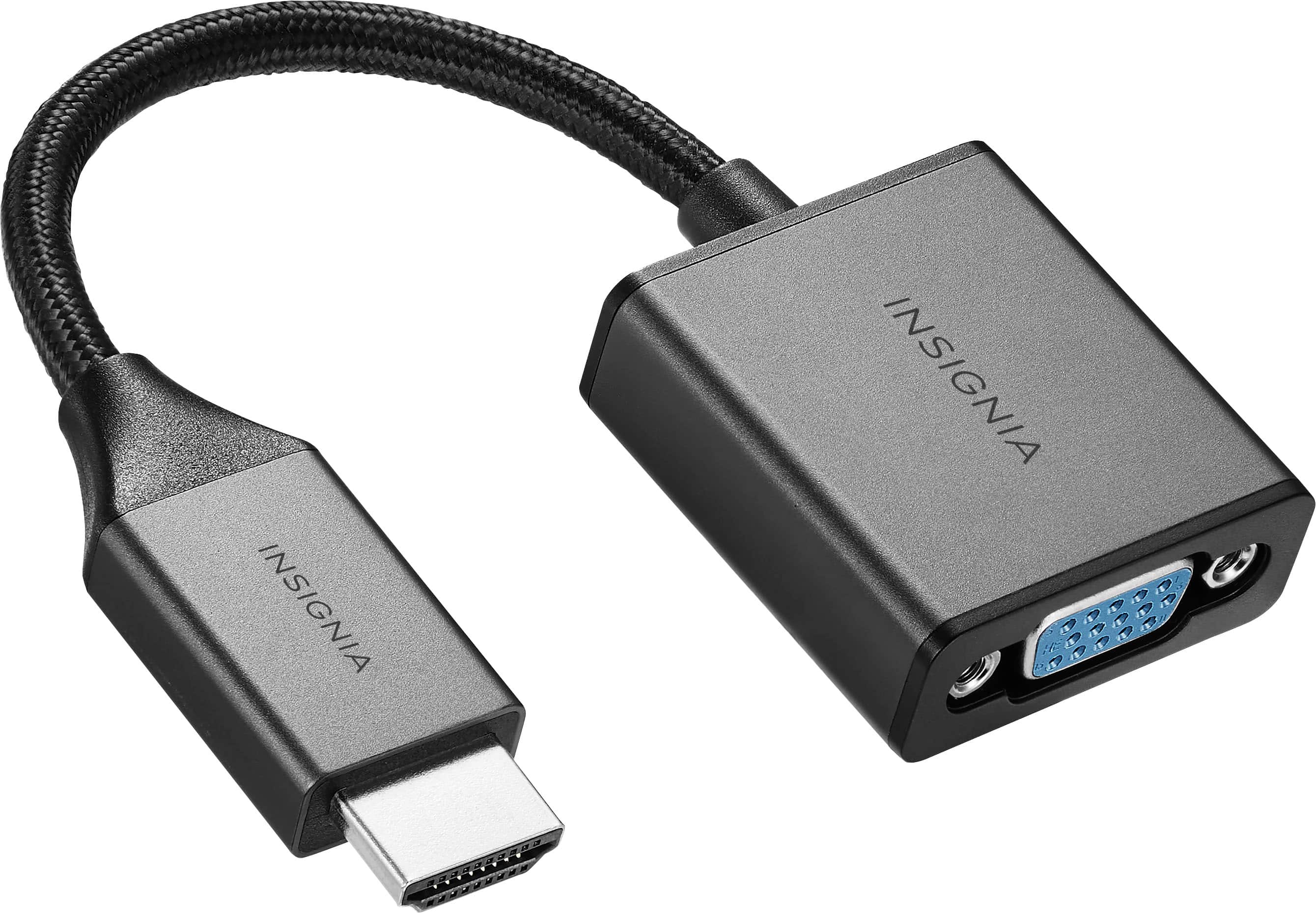 Alt View 12. Insignia™ - HDMI to VGA Adapter - Cool gray.