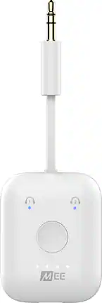 Front. MEE audio - Connect Air Bluetooth Audio Transmitter - White.