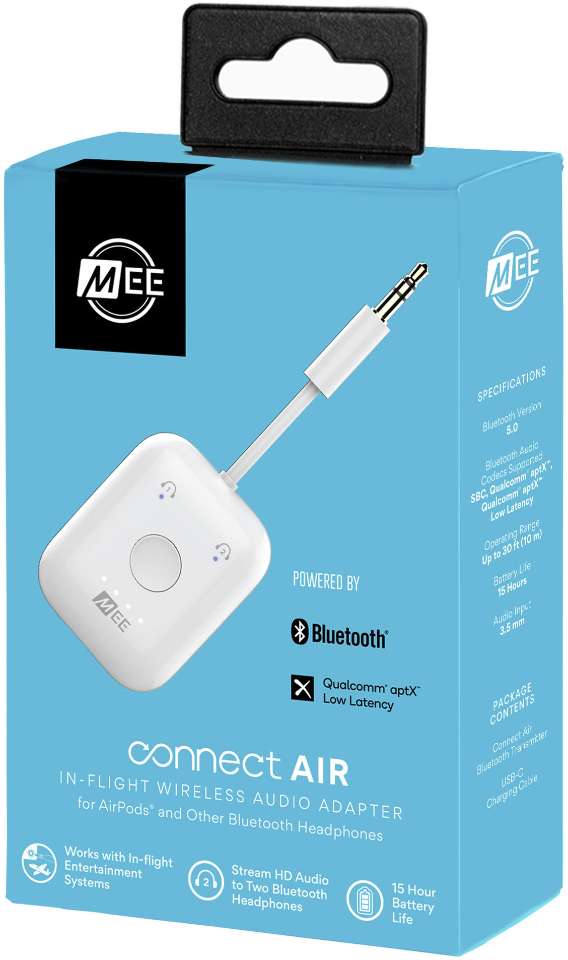 MEE audio Connect Air Bluetooth Audio Transmitter White AF-CA1-WT - Best Buy